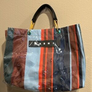 Large Marni Signature PVC Multicolor Tote